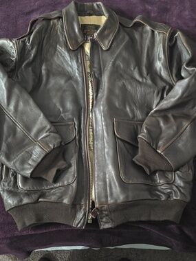 The Cockpit Type A-2 Leather Bomber Jacket